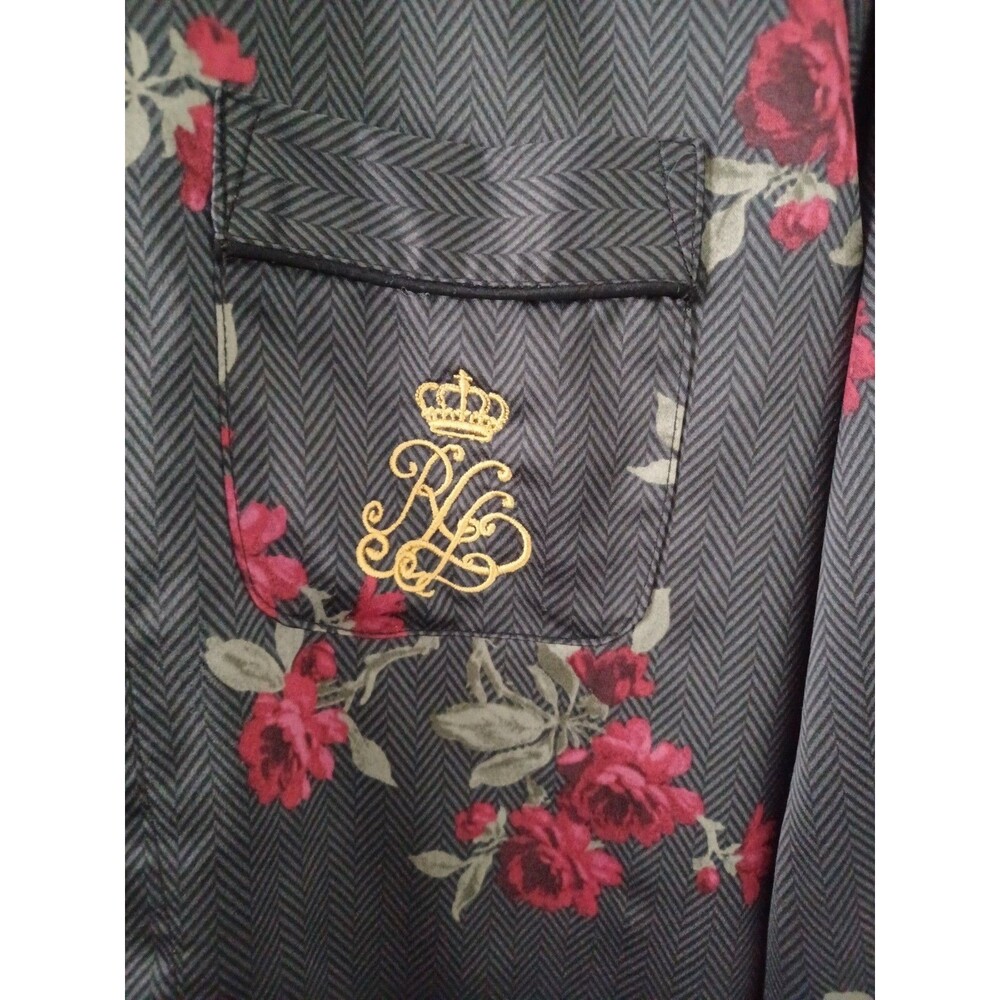 Lauren Ralph Lauren‎ Womens PJ Set Floral Size XS Whimsigoth Dark Vamp Romantic - Picture 6 of 10